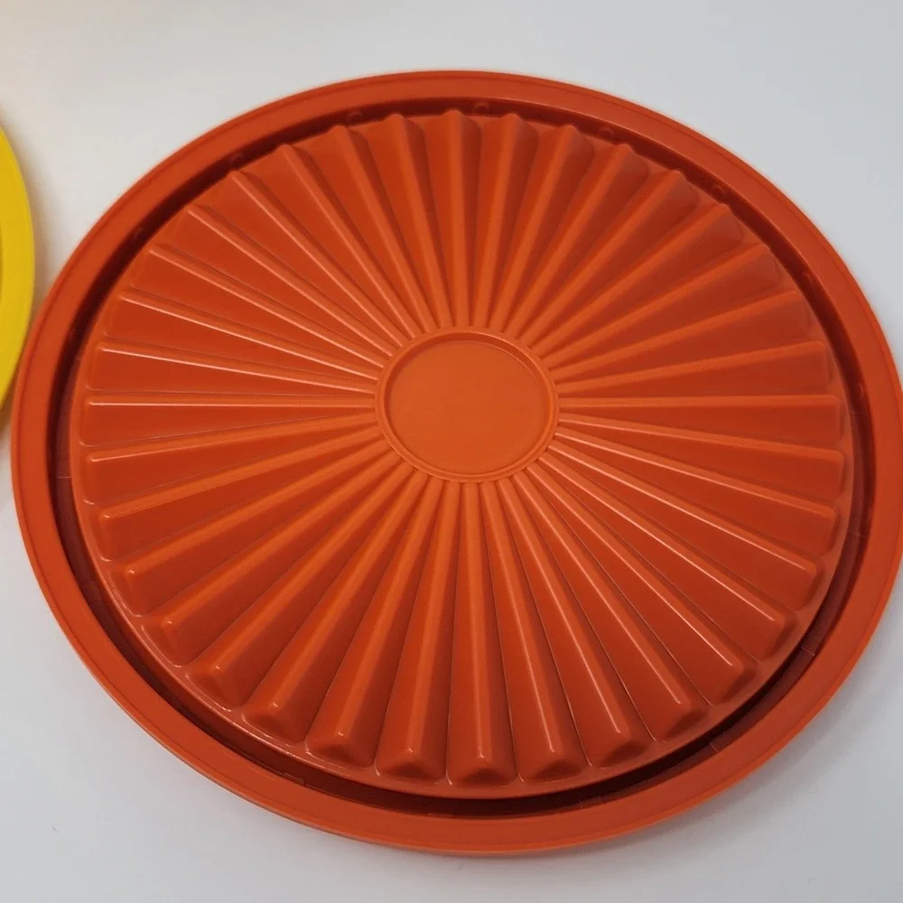 NOS Lot of 3 Vintage Tupperware Servalier Bowls 886-23 Autumn Harvest